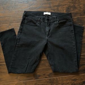 Gap 31R True Skinny Super Slimming Black Jeans